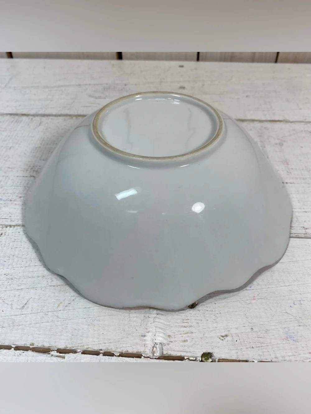 Vintage Porcelain Gold Edge Fruit Design Bowls